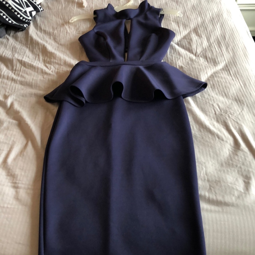 ASOS plum  peplum dress